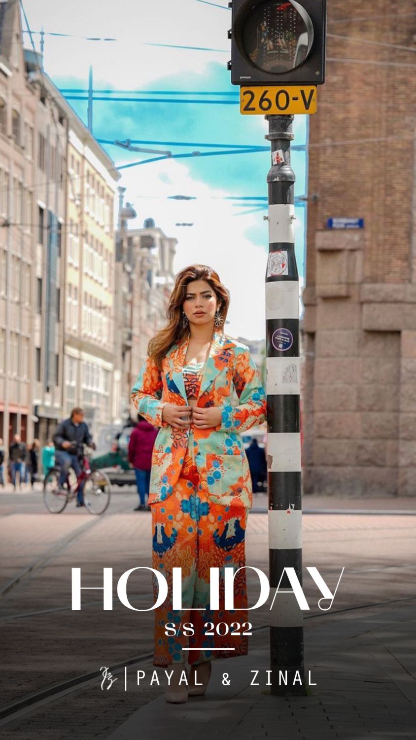 Nagma Mirajkar In Ocean print bustier blazer and pants