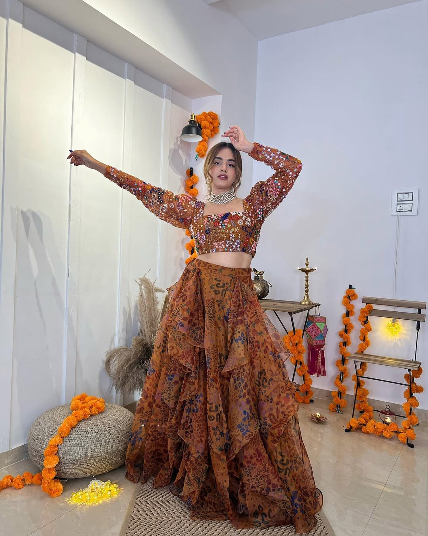Pooja Mundra In Yellow Ruffles