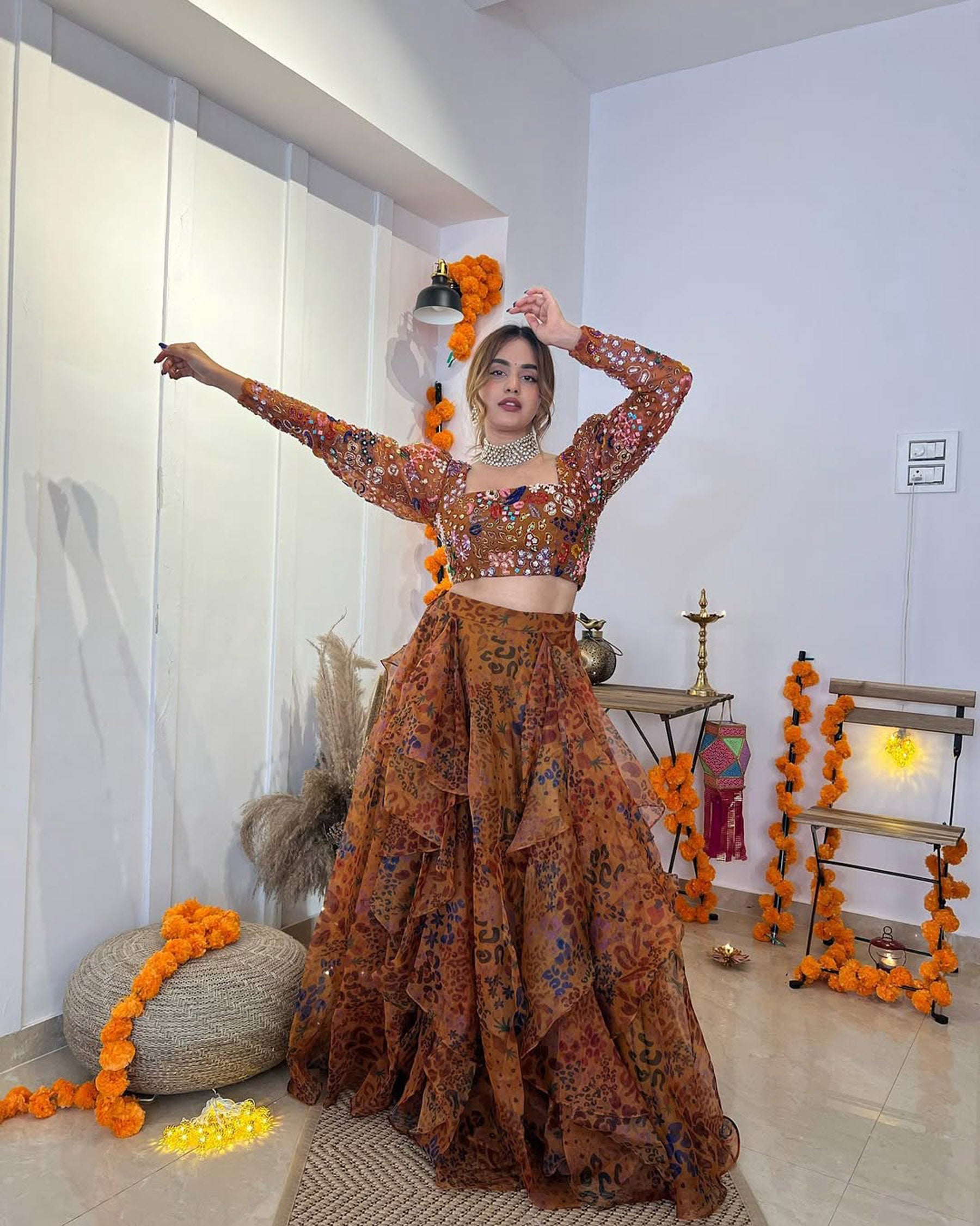 Pooja Mundra In Yellow Ruffles