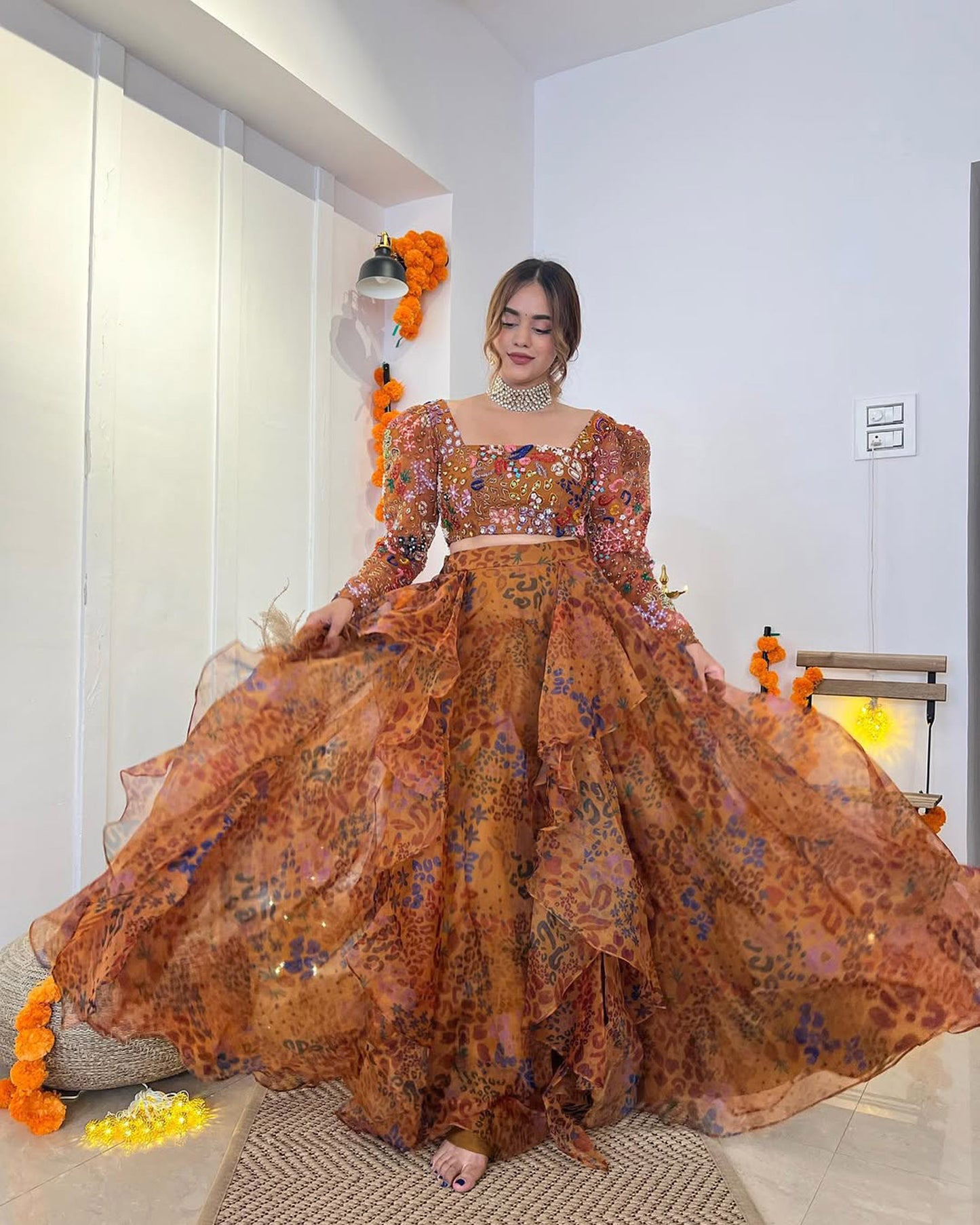 Pooja Mundra In Yellow Ruffles