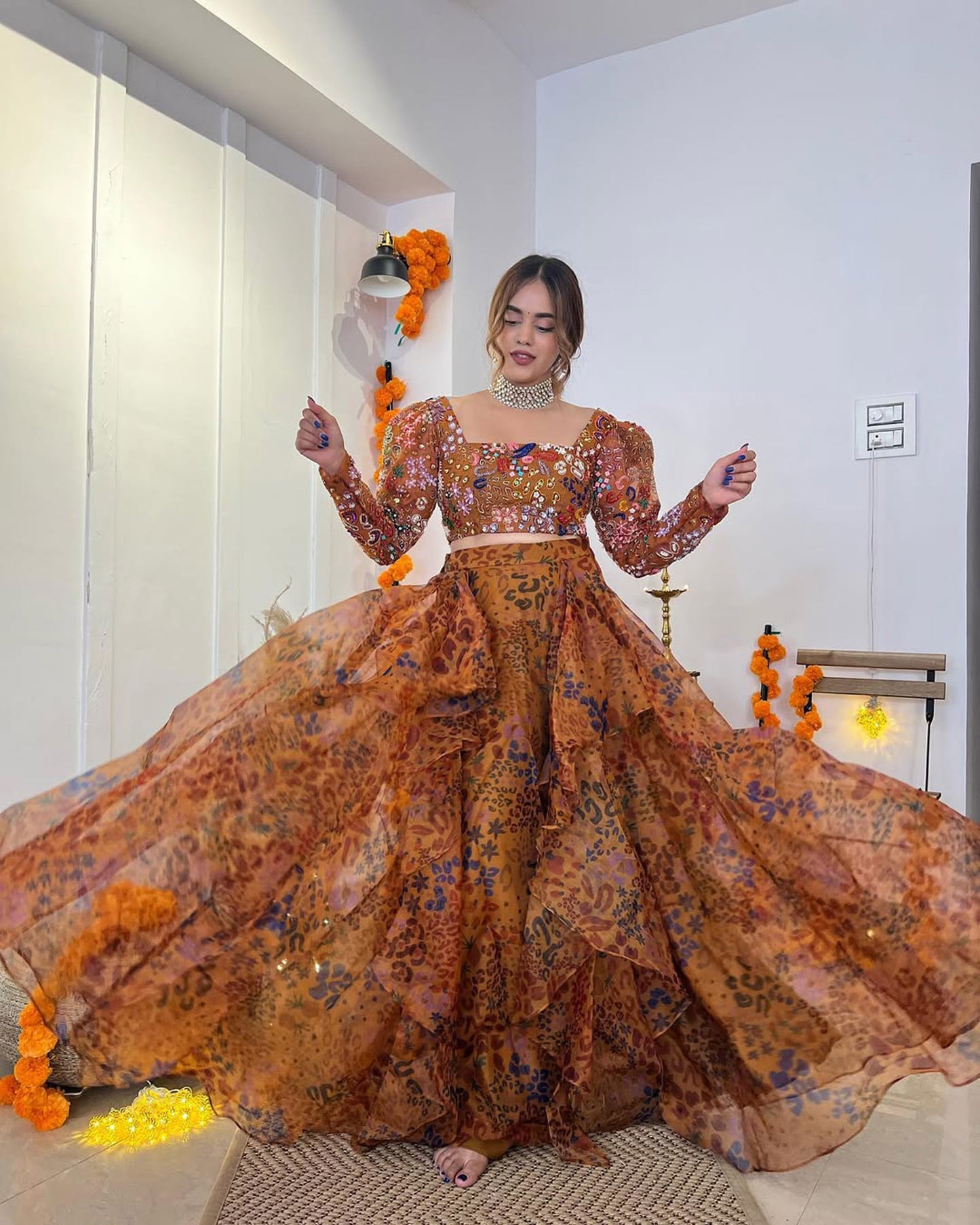 Pooja Mundra In Yellow Ruffles