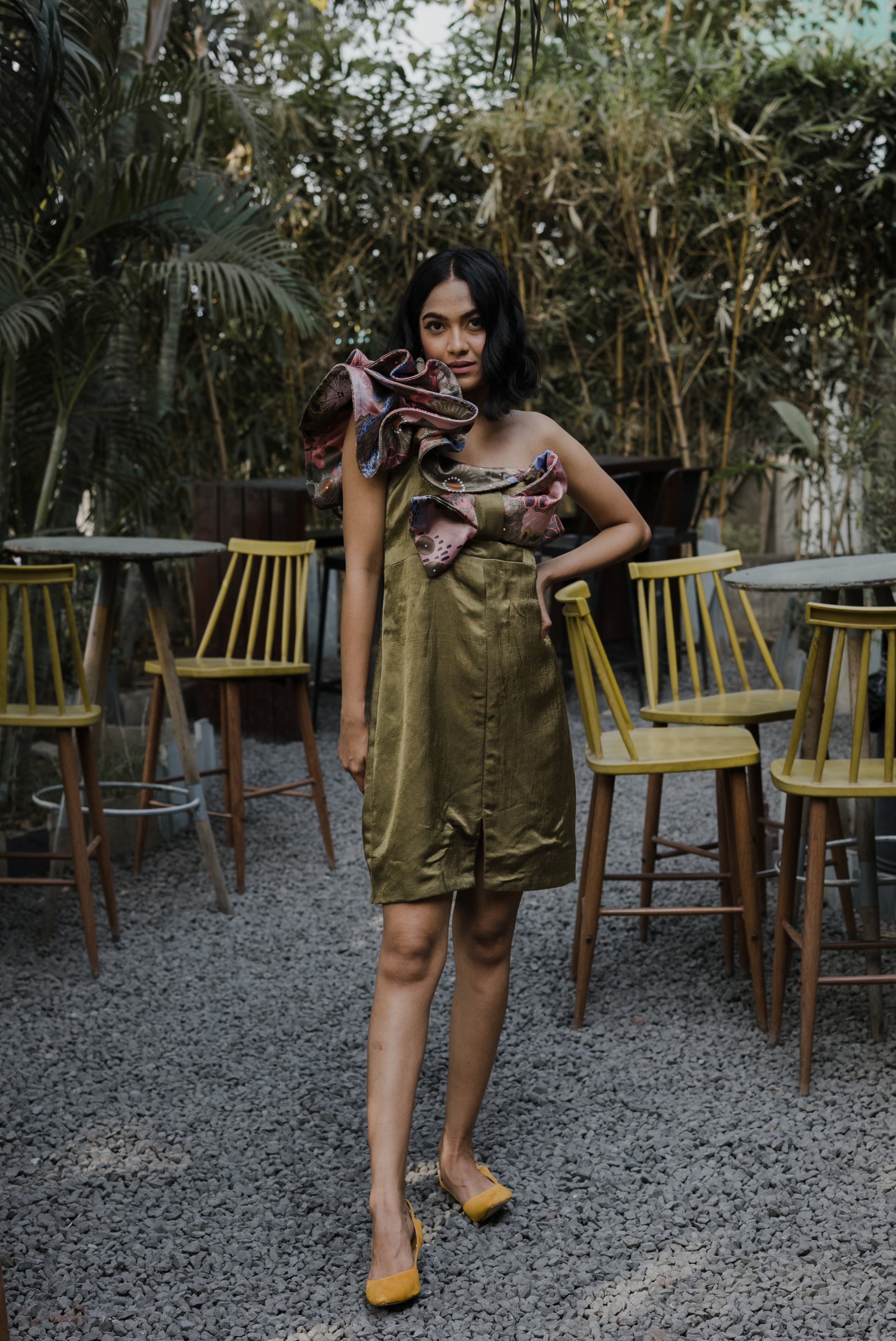 one shoulder dress