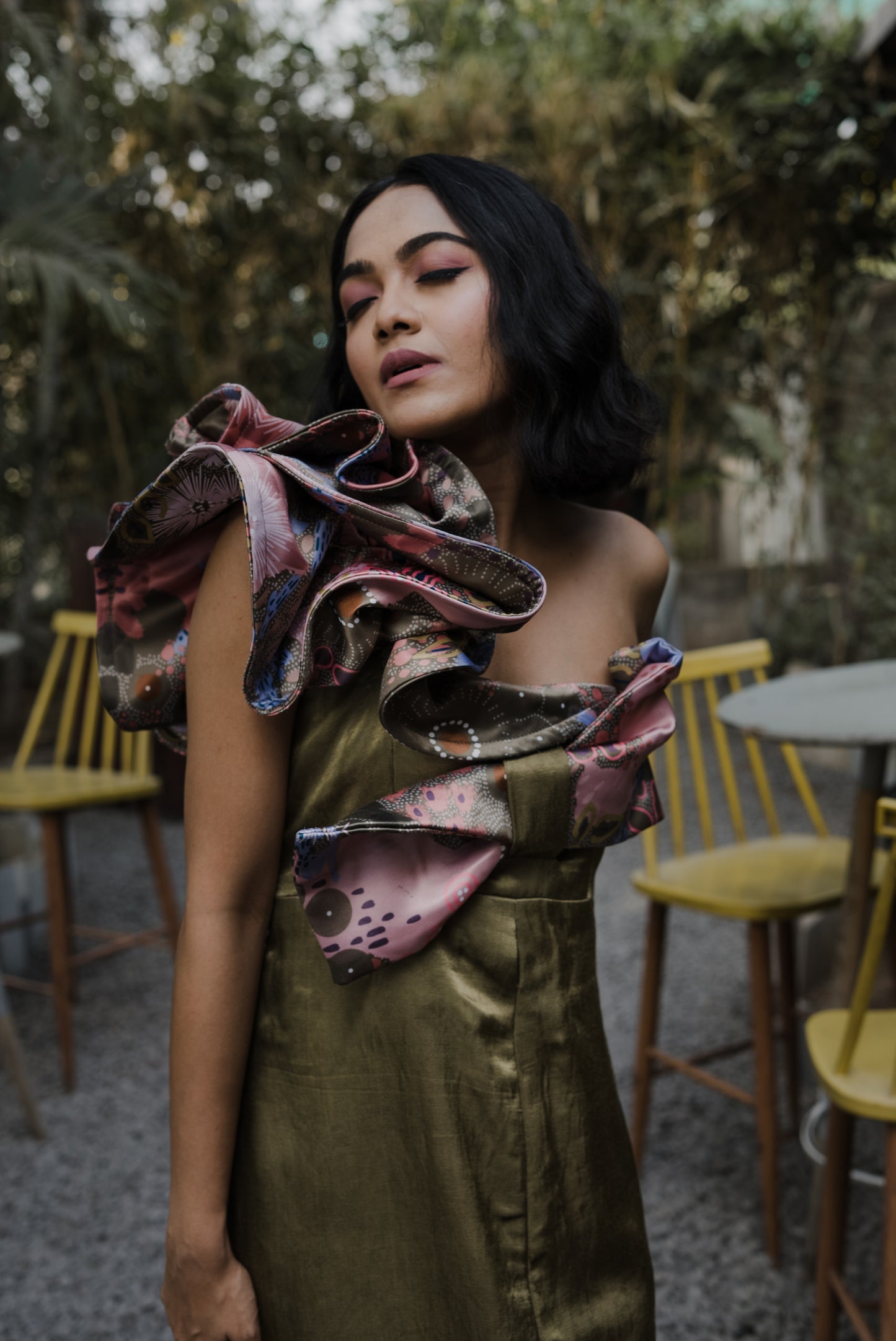 one shoulder dress